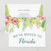 Budget Tropical Foliage New Florida Address Kaart (Voorkant / Achterkant)