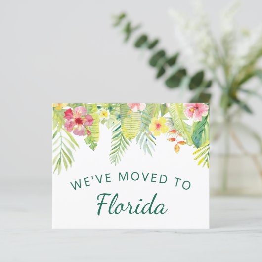 Budget Tropical Foliage New Florida Address Kaart (Staand voorkant)