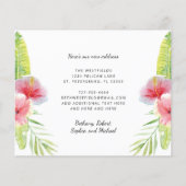 Budget Tropical Foliage New Florida Address Kaart (Achterkant)