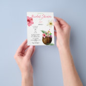 Budget Tropical Hawaiian Vrijgezellenfeest Flyer (Hand)