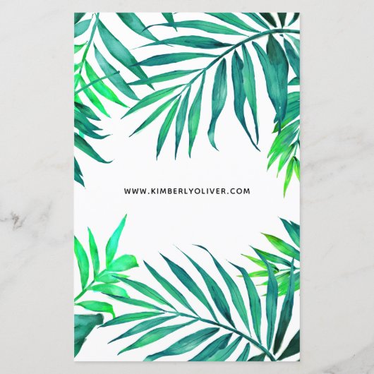 Budget Tropical Hibiscus Beach Weddenschap (Achterkant)