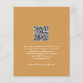 Budget Tropical Palm Leaf QR Code  Invitation (Achterkant)