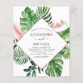 Budget Tropical Palm Waterverf (Voorkant)