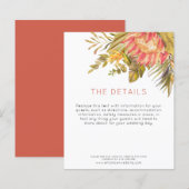 Budget Tropical Wedding Guest - Details Enclosure (Voorkant / Achterkant)