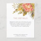 Budget Tropical Wedding Guest - Details Enclosure (Voorkant)