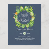 BUDGET Tropisch blad Hawaiaanse Luau Bruiloft (Voorkant)