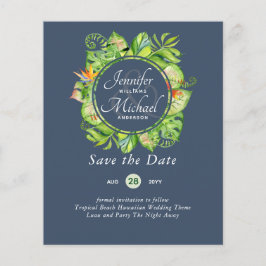 BUDGET Tropisch blad Hawaiaanse Luau Bruiloft