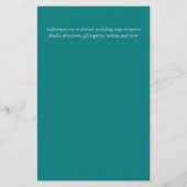 BUDGET Tropisch blad Hawaiaanse Luau Bruiloft (Achterkant)