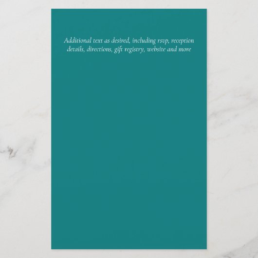 BUDGET Tropisch blad Hawaiaanse Luau Bruiloft (Achterkant)