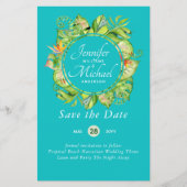 BUDGET Tropisch blad Hawaiaanse Luau Bruiloft (Voorkant)