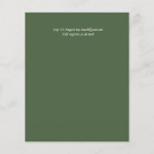 BUDGET Tropisch blad Hawaiaanse Luau Bruiloft (Achterkant)