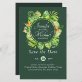 BUDGET Tropisch blad Hawaiaanse Luau Bruiloft (Voorkant / Achterkant)