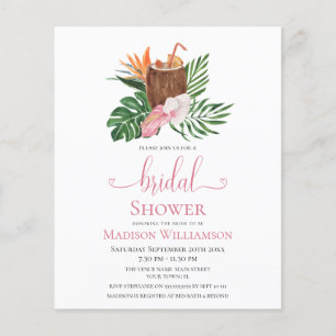 Budget Tropisch Bloemstuk Bruidsdouche Cocktail