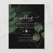 BUDGET Tropisch eiland palmenbladeren strand bruil (Voorkant)