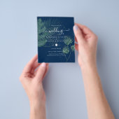 BUDGET Tropisch Eiland Palmenbladeren Strand Bruil Flyer (Hand)