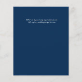 BUDGET Tropisch Eiland Palmenbladeren Strand Bruil Flyer (Achterkant)