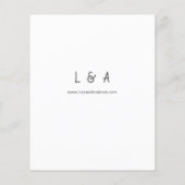 Budget Tropisch Hawaiaans Bruidsdouche Flyer (Achterkant)