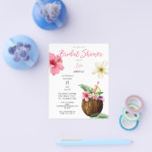 Budget Tropisch Hawaiaans Bruidsdouche Flyer (Enkel)