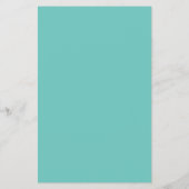 Budget Tropisch Hawaïaans Floral Menu - Blauwgroen (Achterkant)