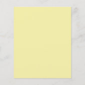 Budget Tropisch Hawaïaans Floral Menu - Geel (Achterkant)