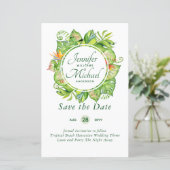 BUDGET Tropisch Leaf Hawaiian Luau Wedding (Staand voorkant)