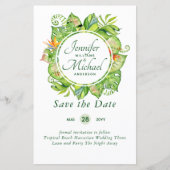 BUDGET Tropisch Leaf Hawaiian Luau Wedding (Voorkant)