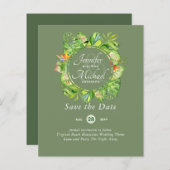 BUDGET Tropisch Leaf Hawaiian Luau Wedding (Voorkant / Achterkant)