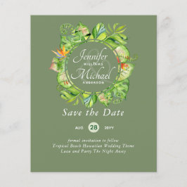 BUDGET Tropisch Leaf Hawaiian Luau Wedding