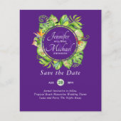 BUDGET Tropisch Leaf Hawaiian Luau Wedding (Voorkant)