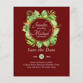 BUDGET Tropisch Leaf Hawaiian Luau Wedding (Voorkant)