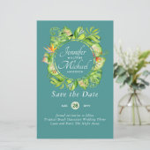 BUDGET Tropisch Leaf Hawaiian Luau Wedding (Staand voorkant)