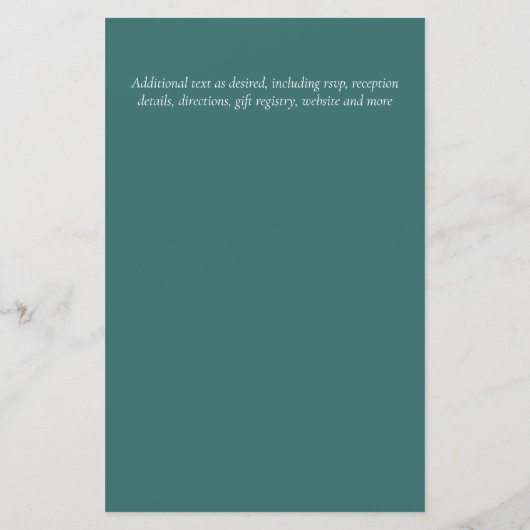 BUDGET Tropisch Leaf Hawaiian Luau Wedding (Achterkant)