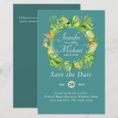 BUDGET Tropisch Leaf Hawaiian Luau Wedding (Voorkant / Achterkant)