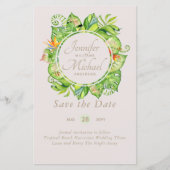 BUDGET Tropisch Leaf Hawaiian Luau Wedding (Voorkant)