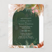 BUDGET Tropisch Pampasgras Groen Huwelijk Flyer (Voorkant)