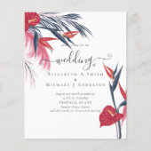 BUDGET Tropisch Pampasgras Navy Bes Huwelijk (Voorkant)