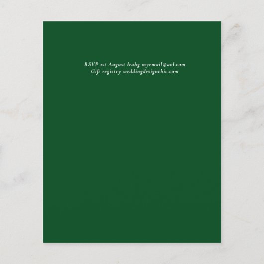 BUDGET Tropisch Paradijs Strand Bruiloft Bloemen (Achterkant)