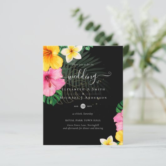 BUDGET Tropisch Paradijs Strand Bruiloft Bloemen (Staand voorkant)