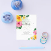 BUDGET Tropisch Paradijs Strand Bruiloft Bloemen Flyer (Enkel)