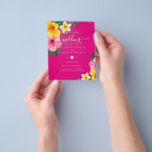 BUDGET Tropisch Paradijs Strand Bruiloft Bloemen Flyer (Hand)