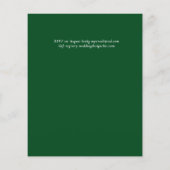 BUDGET Tropisch Paradijs Strand Bruiloft Bloemen Flyer (Achterkant)