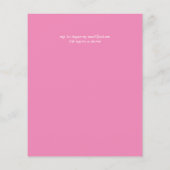 BUDGET Tropisch Roze Bruidsdouche of Trouwen (Achterkant)