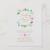 BUDGET Tropisch Roze Bruidsdouche of Trouwen (Voorkant)