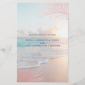 BUDGET Tropisch strand Birthday Pink Party brochur (Achterkant)