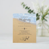 Budget Tropisch Strand Hartjes in het Zand Trouw U (Staand voorkant)