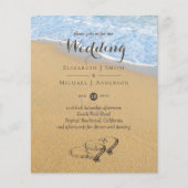 Budget Tropisch Strand Hartjes in het Zand Trouw U (Voorkant)