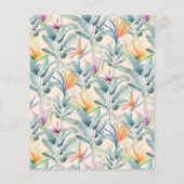 Budget Tropisch Zwembad Party Verjaardag Uitnodigi Flyer (Achterkant)