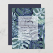 BUDGET Tropische bladeren bestemmingsweddenschap u (Voorkant / Achterkant)