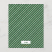 Budget Tropische Floral kerstfoto (Achterkant)