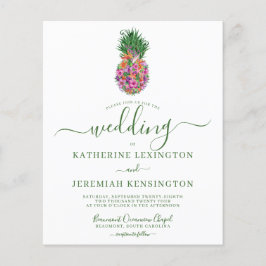 BUDGET Tropische Floral Pineapple Wedding